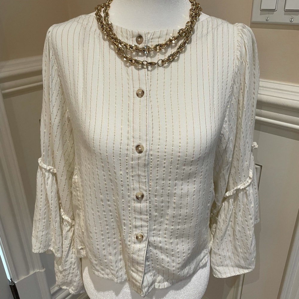 Anthropologie romantic top